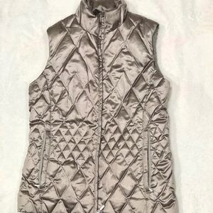 Land’s End Silver Puffer Vest